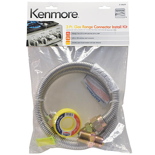 3' Gas Range Installation Kit for Massachusetts